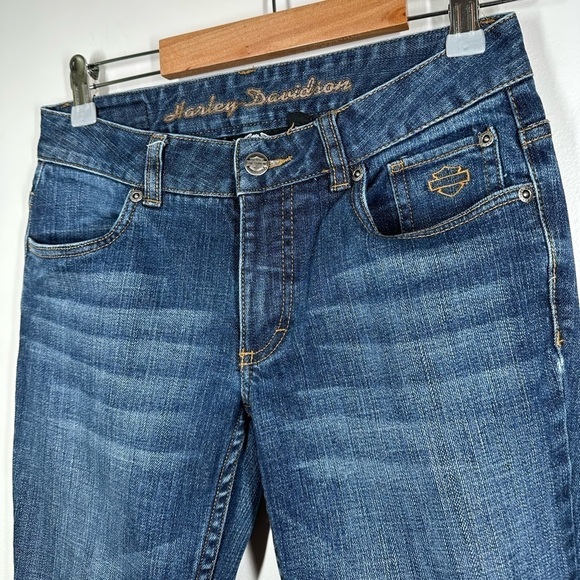 Harley Davidson Bootcut Jeans Size 2 Petite - Picture 2 of 6